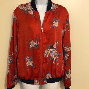 Print Bomber Jacket